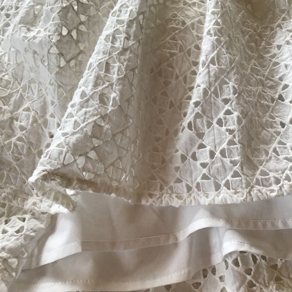 Ann Taylor White Eyelet Dress